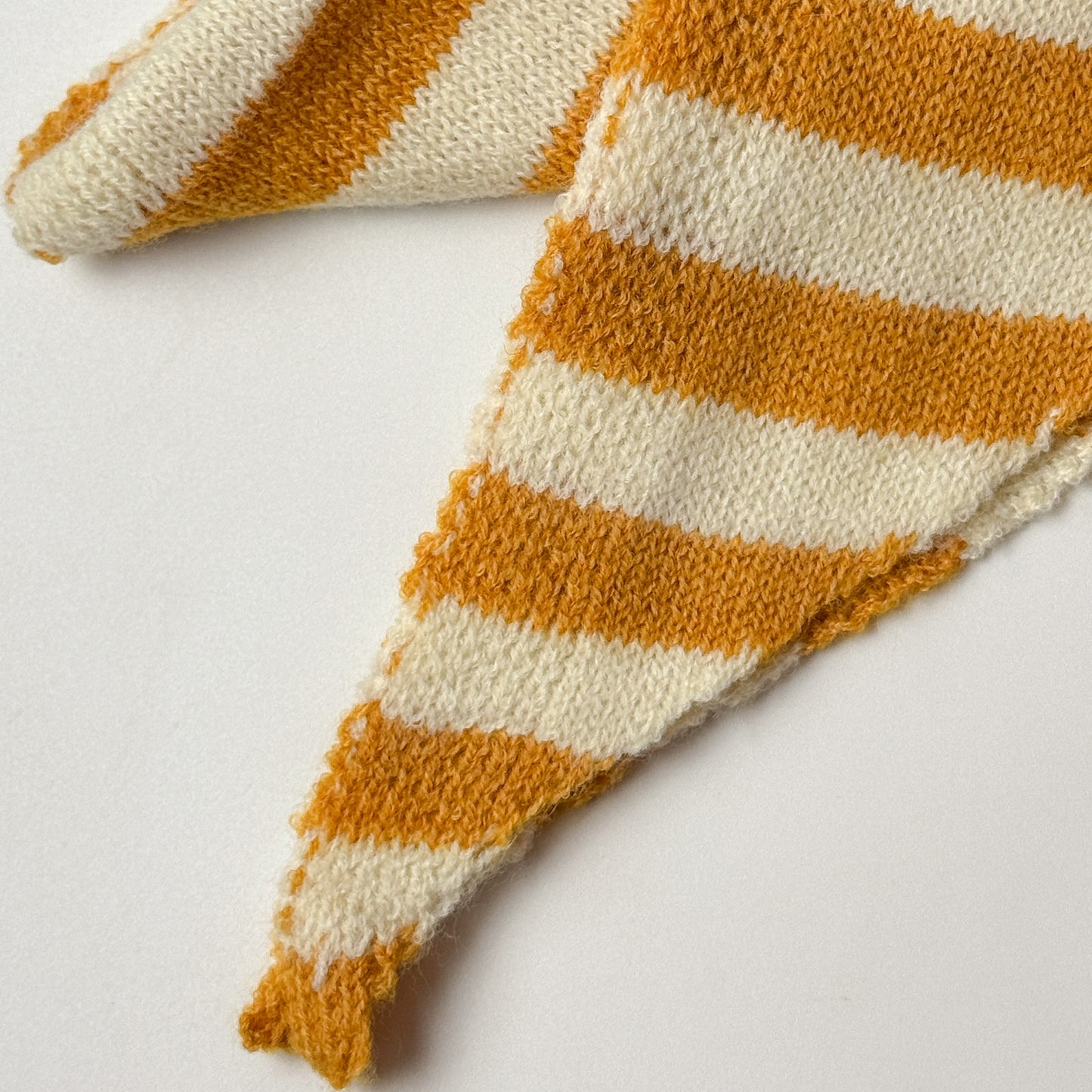 Wool-Blend Stripe Triangle Scarf