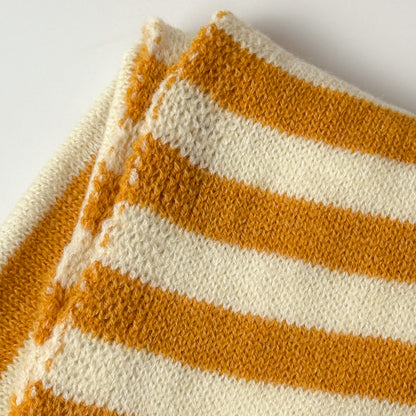 Wool-Blend Stripe Triangle Scarf