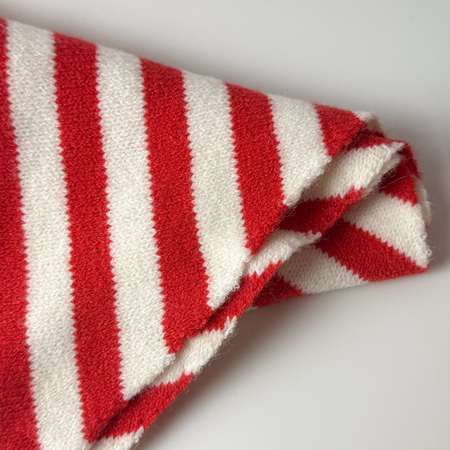 Wool-Blend Stripe Triangle Scarf