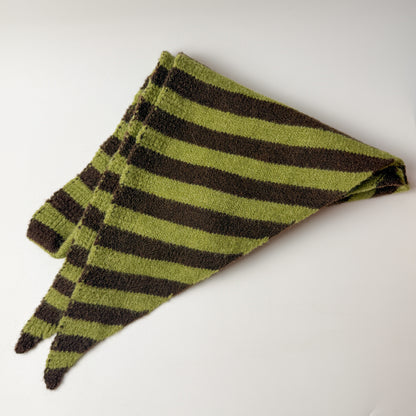 Wool-Blend Stripe Triangle Scarf
