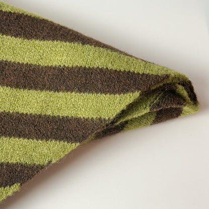 Wool-Blend Stripe Triangle Scarf
