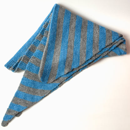 Wool-Blend Stripe Triangle Scarf