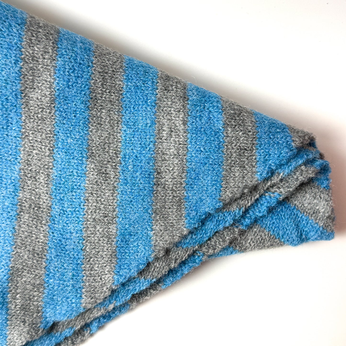 Wool-Blend Stripe Triangle Scarf