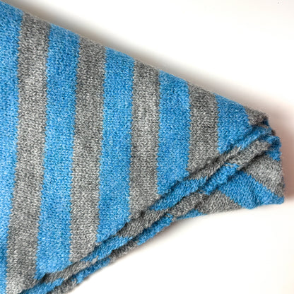 Wool-Blend Stripe Triangle Scarf