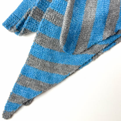 Wool-Blend Stripe Triangle Scarf