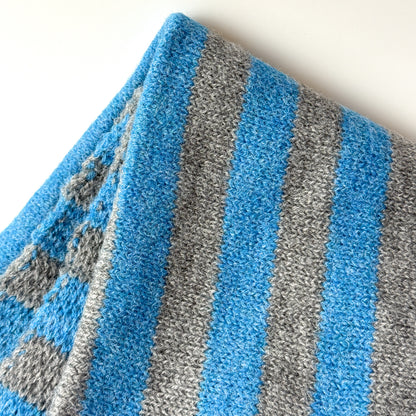 Wool-Blend Stripe Triangle Scarf
